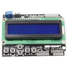 شیلد نمایشگر LCD کاراکتری 16*2  با کلیدهای کنترلی مناسب برای بردهای آردوینو
